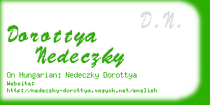 dorottya nedeczky business card